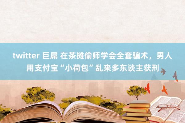twitter 巨屌 在茶摊偷师学会全套骗术，男人用支付宝“小荷包”乱来多东谈主获刑