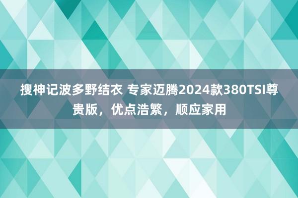 搜神记波多野结衣 专家迈腾2024款380TSI尊贵版，优点浩繁，顺应家用