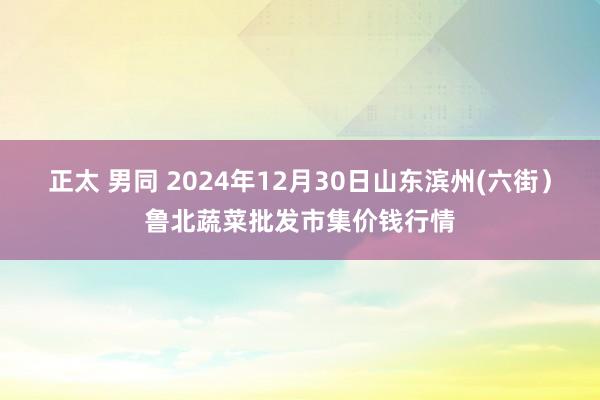 正太 男同 2024年12月30日山东滨州(六街)鲁北蔬菜批发市集价钱行情