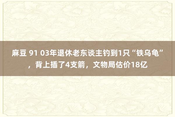 麻豆 91 03年退休老东谈主钓到1只“铁乌龟”，背上插了4支箭，文物局估价18亿