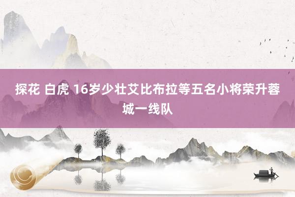 探花 白虎 16岁少壮艾比布拉等五名小将荣升蓉城一线队
