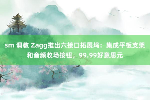 sm 调教 Zagg推出六接口拓展坞：集成平板支架和音频收场按钮，99.99好意思元