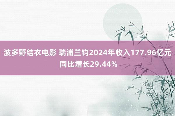 波多野结衣电影 瑞浦兰钧2024年收入177.96亿元 同比增长29.44%