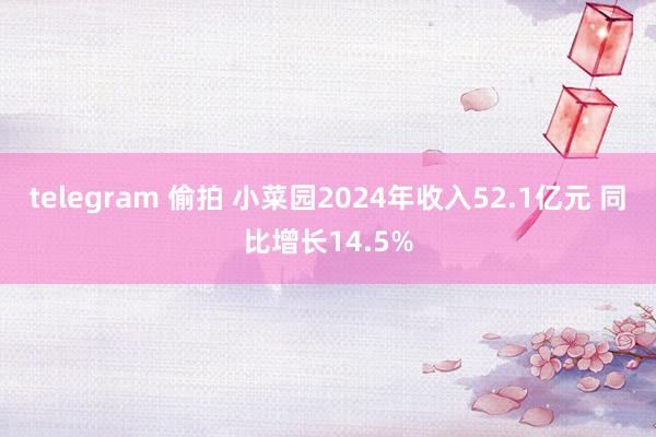telegram 偷拍 小菜园2024年收入52.1亿元 同比增长14.5%