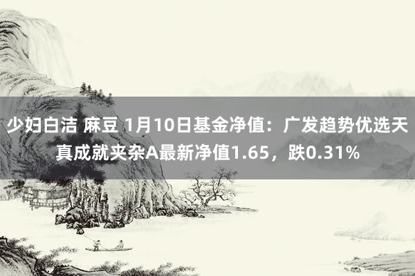 少妇白洁 麻豆 1月10日基金净值：广发趋势优选天真成就夹杂A最新净值1.65，跌0.31%