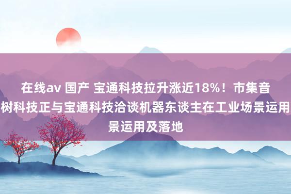 在线av 国产 宝通科技拉升涨近18%！市集音书称宇树科技正与宝通科技洽谈机器东谈主在工业场景运用及落地