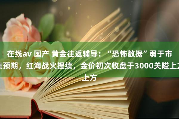 在线av 国产 黄金往返辅导：“恐怖数据”弱于市集预期，红海战火捏续，金价初次收盘于3000关隘上方