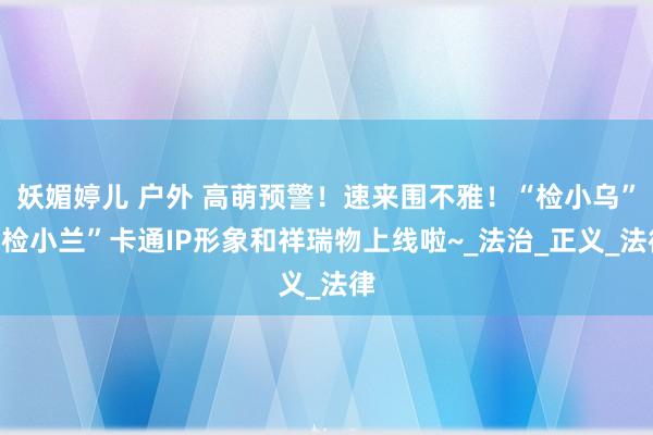 妖媚婷儿 户外 高萌预警！速来围不雅！“检小乌”“检小兰”卡通IP形象和祥瑞物上线啦~_法治_正义_法律