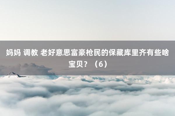 妈妈 调教 老好意思富豪枪民的保藏库里齐有些啥宝贝？（6）