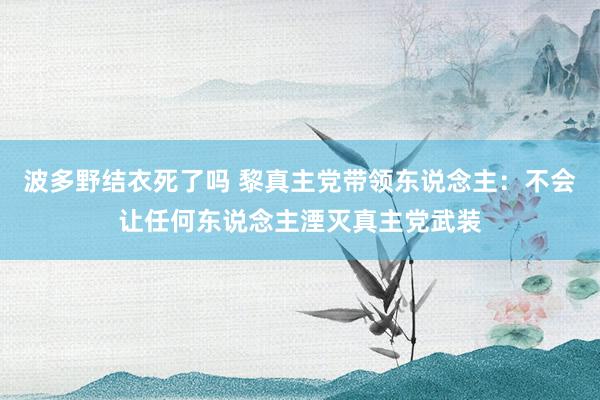 波多野结衣死了吗 黎真主党带领东说念主：不会让任何东说念主湮灭真主党武装