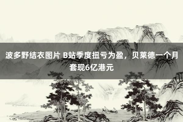 波多野结衣图片 B站季度扭亏为盈，贝莱德一个月套现6亿港元