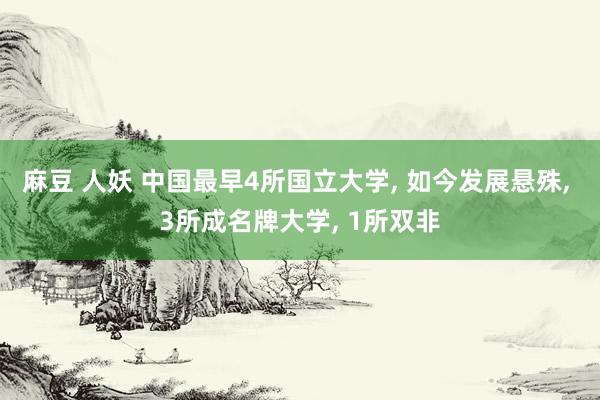 麻豆 人妖 中国最早4所国立大学， 如今发展悬殊， 3所成名牌大学， 1所双非
